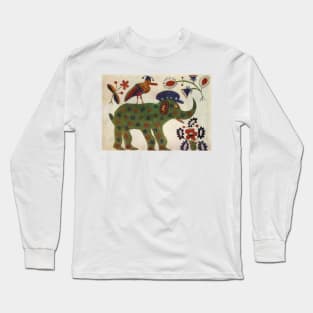 Maria Primachenko - green elephant 1936 Long Sleeve T-Shirt